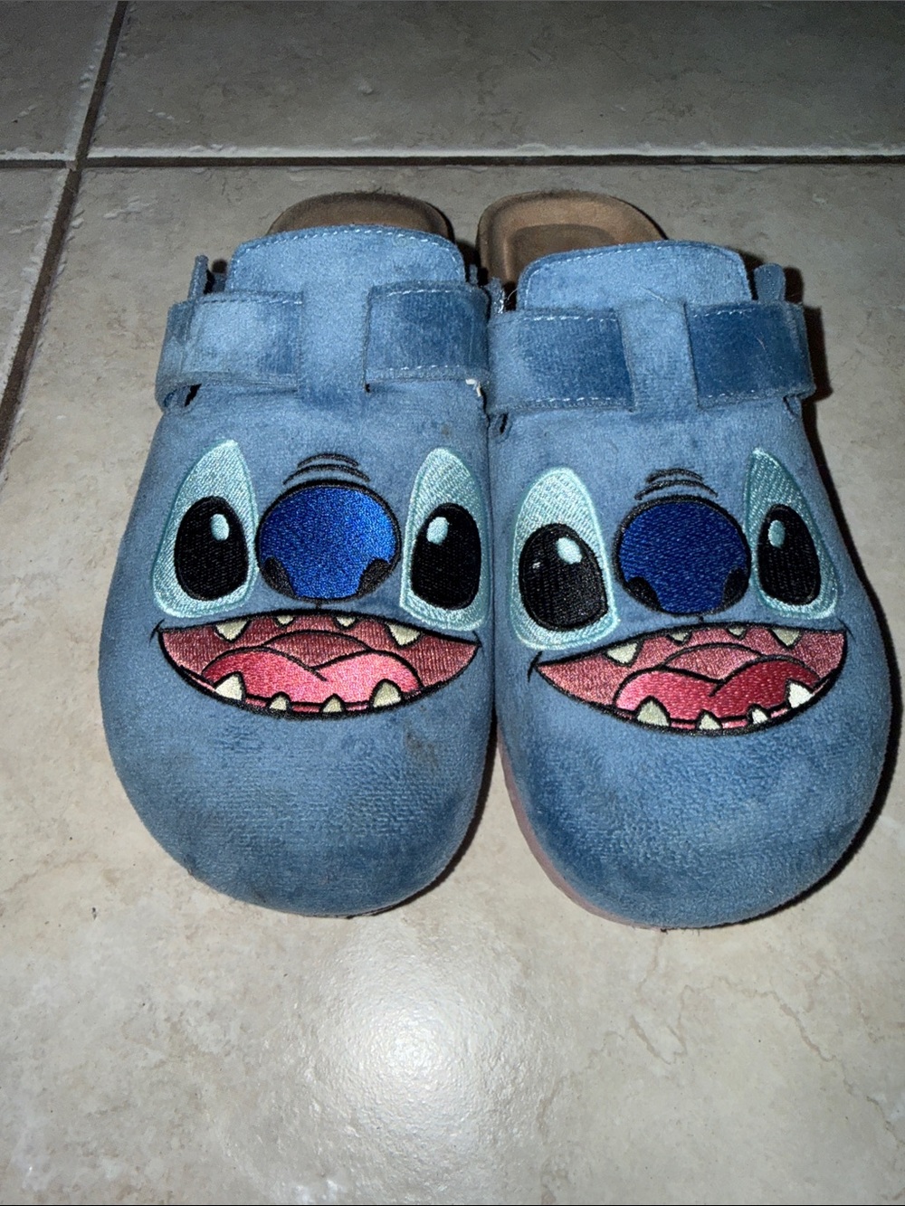 Disney Blue Stitch Character Slip-On Clogs